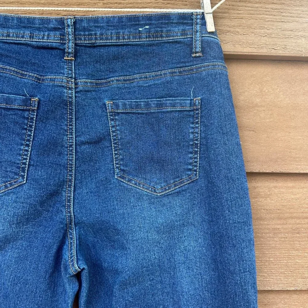 Bcc Jeans Womens Mid-Rise Stretch Denim Straight-Leg Size 10R Blue - Picture 11 of 13
